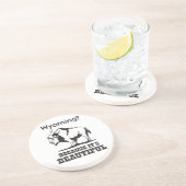 Wyoming? Omdat het prachtig is Zandsteen Onderzetter (Zijkant)