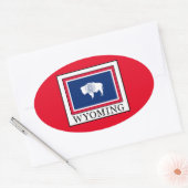 Wyoming Ovale Sticker (Envelop)