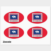 Wyoming Ovale Sticker (Vel)