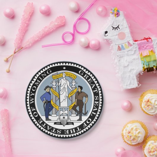 Wyoming Papieren Bordje (Feest)