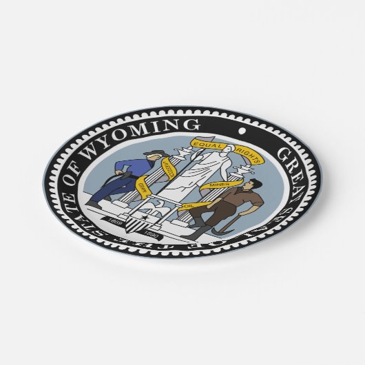 Wyoming Papieren Bordje (Gekanteld)