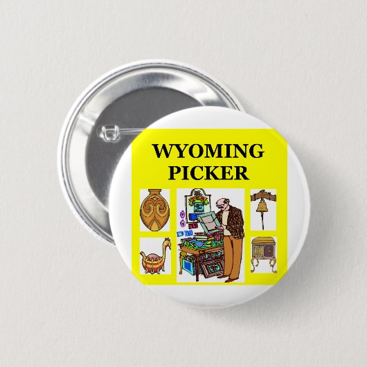 WYOMING picker Ronde Button 5,7 Cm (Voorkant /achterkant)