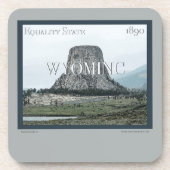 Wyoming Poster Bier Onderzetter (Voorkant)