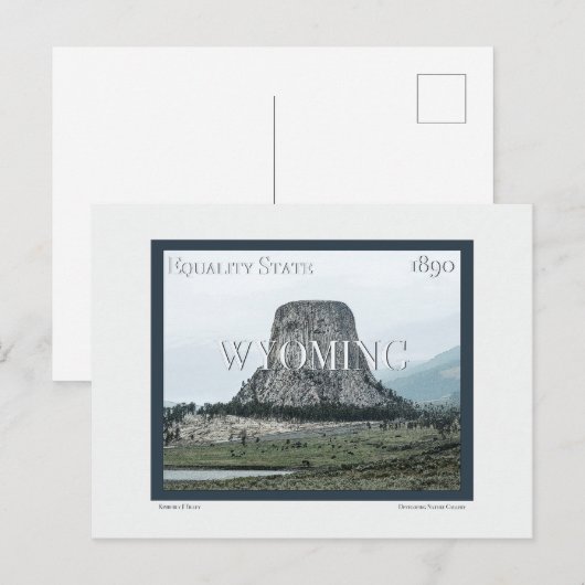 Wyoming Poster Briefkaart (Voorkant / Achterkant)