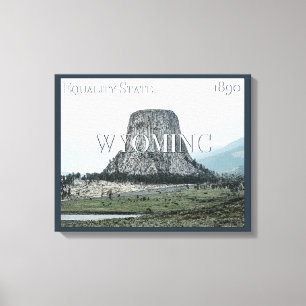 Wyoming Poster Canvas Afdruk