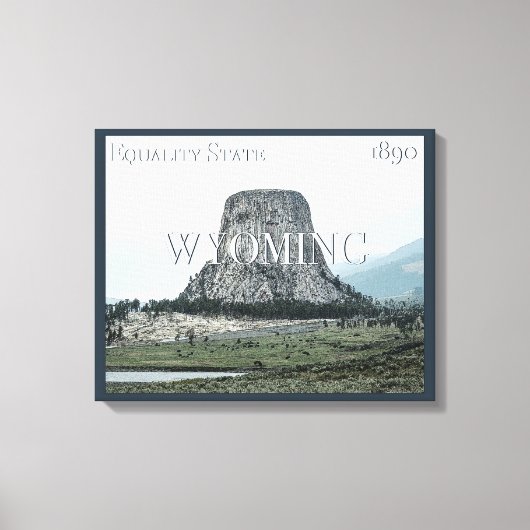 Wyoming Poster Canvas Afdruk (Voorkant)