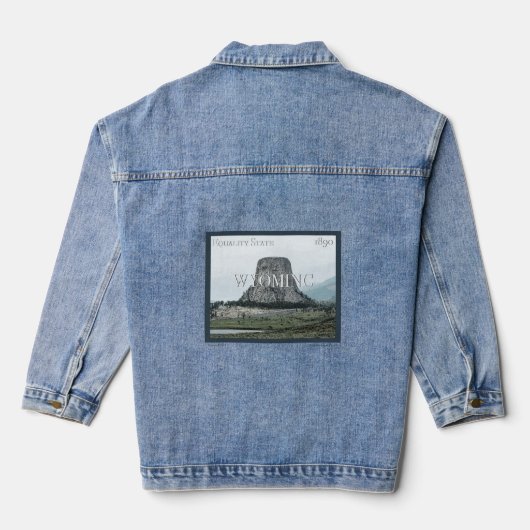Wyoming Poster Denim Jacket (Achterkant)