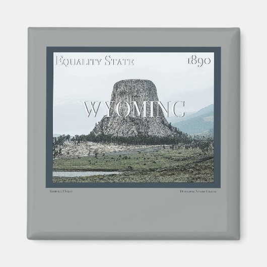 Wyoming Poster Magneet (Voorkant)
