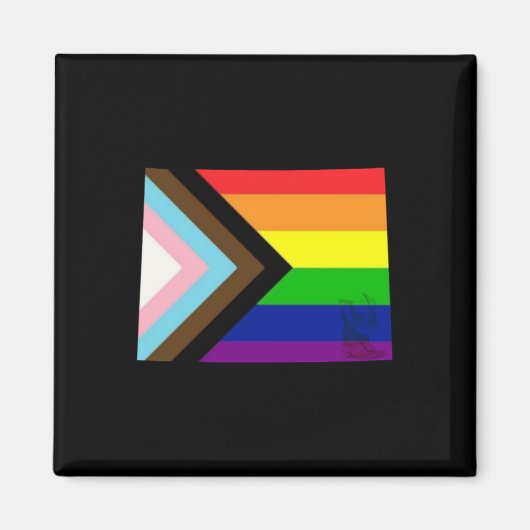 Wyoming Pride Sticker Magneet (Voorkant)