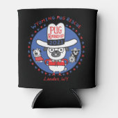 Wyoming Pug Rescue Pug Roundup 2021 Blikjeskoeler (Voorkant)