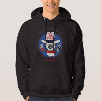 Wyoming Pug Rescue Pug Roundup 2021 Hoodie