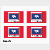 Wyoming Rechthoekige Sticker (Vel)
