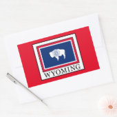 Wyoming Rechthoekige Sticker (Envelop)