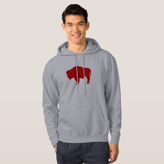 Wyoming Red Buffalo Sweatshirt (Voorkant volledig)