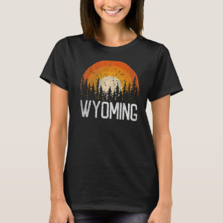Wyoming Retro Style  70s 80s Mannen Vrouwen T-shirt