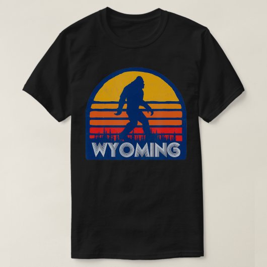 Wyoming Retro Surf Stijl Tachtigen Graphic T-shirt (Design voorkant)
