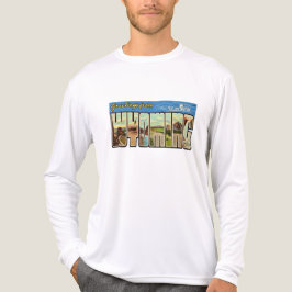 Wyoming Retro Wenskaart T-shirt