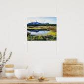 Wyoming, Rocky Mountains, A mountainpiek Poster (Keuken)