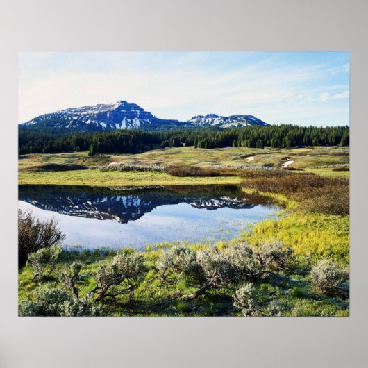 Wyoming, Rocky Mountains, A mountainpiek Poster (Voorkant)