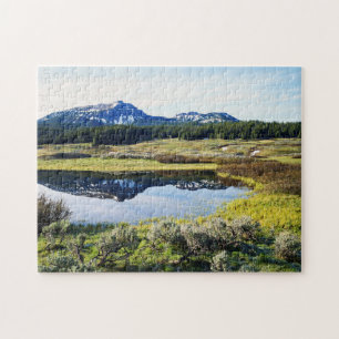 Wyoming, Rocky Mountains, Een bergtop Legpuzzel
