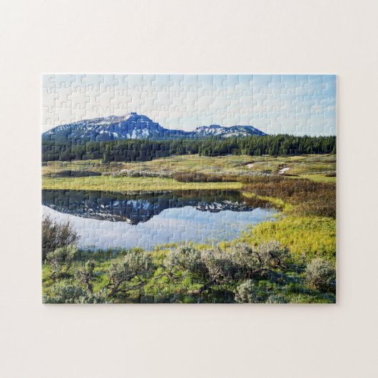 Wyoming, Rocky Mountains, Een bergtop Legpuzzel (Horizontaal)