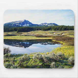 Wyoming, Rocky Mountains, Een bergtop Muismat