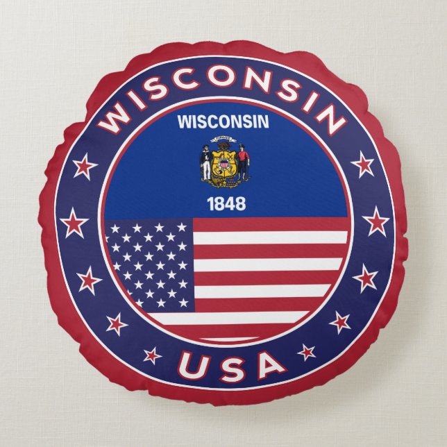 Wyoming Rond Kussen (Voorkant)