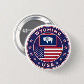 Wyoming Ronde Button 5,7 Cm (Voorkant /achterkant)