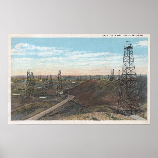 Wyoming Salt Creek Old Fields SceneWyoming Poster (Voorkant)