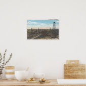 Wyoming Salt Creek Old Fields SceneWyoming Poster (Keuken)