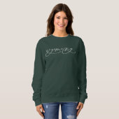 Wyoming Script State Women's Sweatshirt (Voorkant volledig)