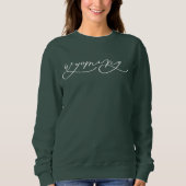 Wyoming Script State Women's Sweatshirt (Voorkant)
