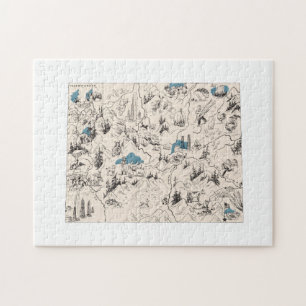 Wyoming Shaped  Afbeelding Map Legpuzzel