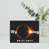 Wyoming Solar Eclipse Briefkaart (Staand voorkant)
