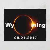 Wyoming Solar Eclipse Briefkaart (Voorkant)