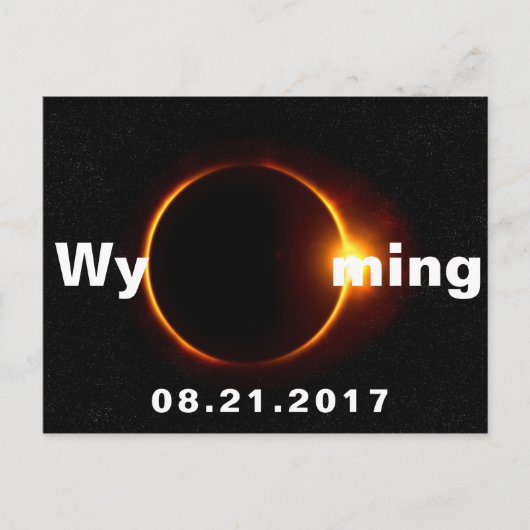 Wyoming Solar Eclipse Briefkaart (Voorkant)