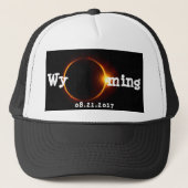 Wyoming Solar Eclipse Trucker Pet (Voorkant)