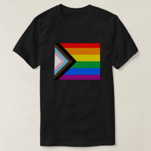 Wyoming Staats Trots LGBTQ Voortgang Trots T-shirt