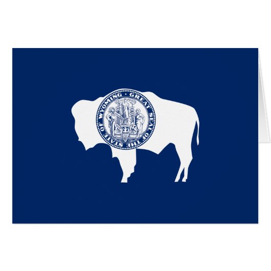 Wyoming Staatsvlag (Voorkant Horizontaal)