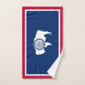 Wyoming Staatsvlag Bad Handdoek (Handdoek)