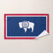 Wyoming Staatsvlag Bad Handdoek (Handdoek)