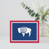 Wyoming Staatsvlag Briefkaart (Staand voorkant)