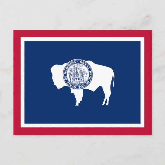 Wyoming Staatsvlag Briefkaart (Voorkant)