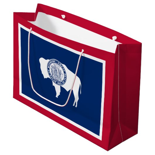 Wyoming Staatsvlag Groot Cadeauzakje (Voorkant Gekanteld)