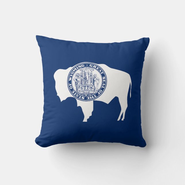 Wyoming Staatsvlag Kussen (Voorkant)