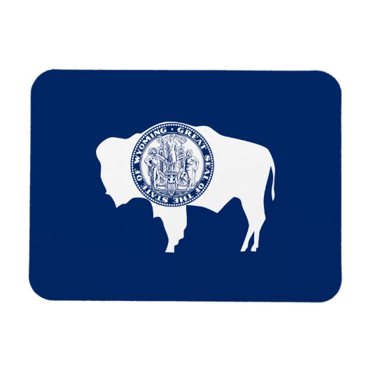 Wyoming Staatsvlag Magneet (Horizontaal)