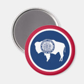 Wyoming Staatsvlag Magneet (Voorkant / Achterkant)