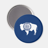Wyoming Staatsvlag Magneet (Voorkant / Achterkant)