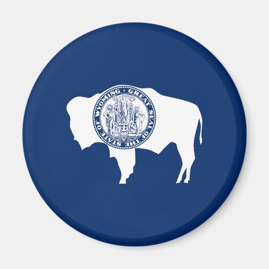 Wyoming Staatsvlag Magneet (Voorkant)