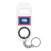Wyoming Staatsvlag Mini Flessenopener (Achterkant)